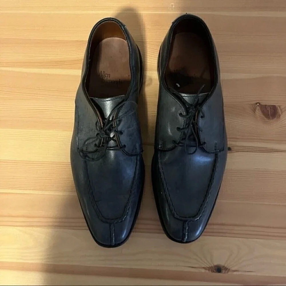 ALLEN Edmonds Parkway  Split Toe Grey Oxford Dress Shoes Size 8
